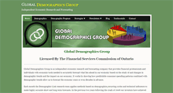 Desktop Screenshot of globaldemographicsgroup.com